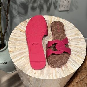 Coach Sandals never worn, super cute!
